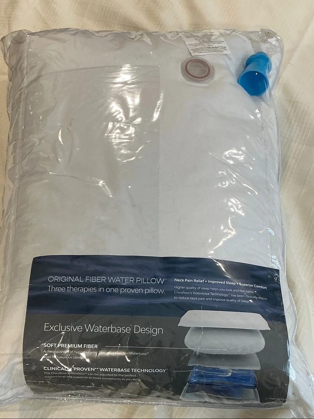 Original Fiber Water Pillow - Blue